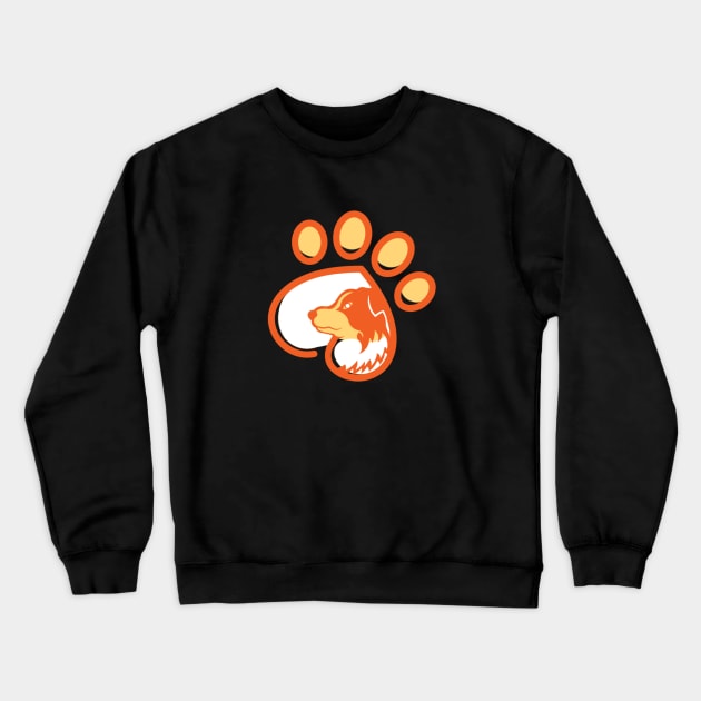 Dog Claw Clipart Crewneck Sweatshirt by anbartshirts